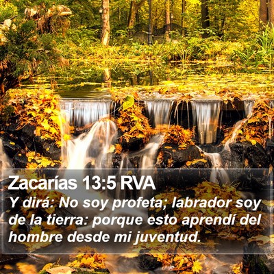 Zacarías 13:5 RVA Bible Verse Image