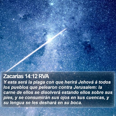 Zacarías 14:12 RVA Bible Verse Image
