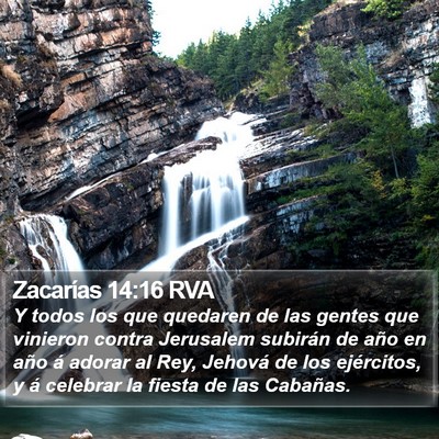 Zacarías 14:16 RVA Bible Verse Image