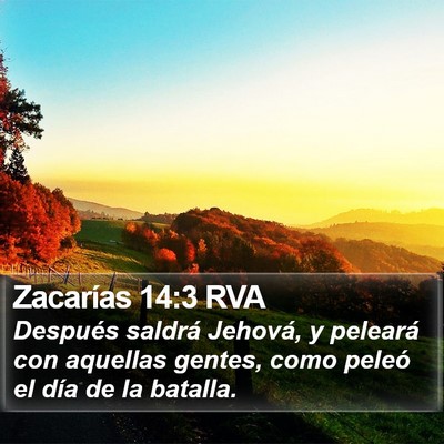 Zacarías 14:3 RVA Bible Verse Image