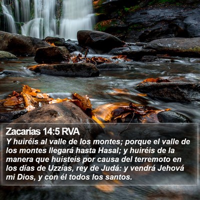 Zacarías 14:5 RVA Bible Verse Image
