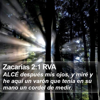 Zacarías 2:1 RVA Bible Verse Image