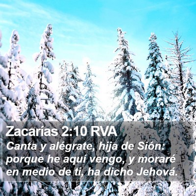 Zacarías 2:10 RVA Bible Verse Image