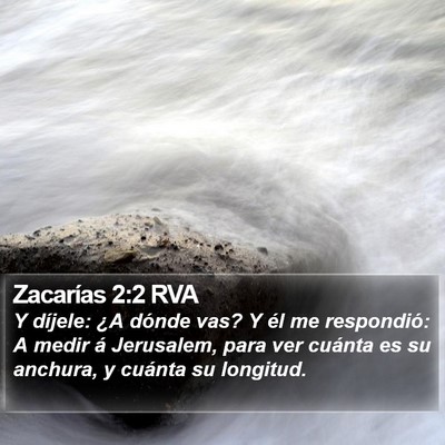 Zacarías 2:2 RVA Bible Verse Image