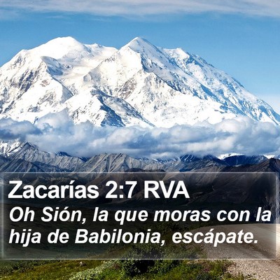 Zacarías 2:7 RVA Bible Verse Image