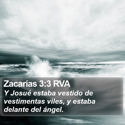 Zacarías 3:3 RVA Bible Verse Image