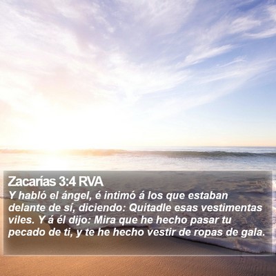 Zacarías 3:4 RVA Bible Verse Image