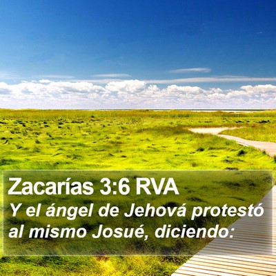 Zacarías 3:6 RVA Bible Verse Image