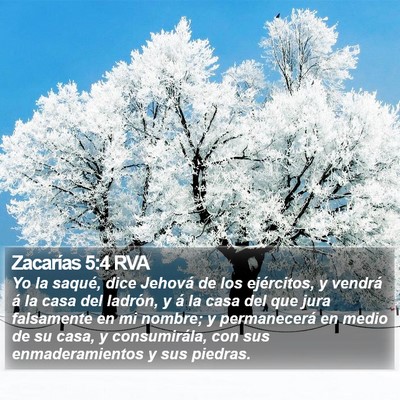 Zacarías 5:4 RVA Bible Verse Image