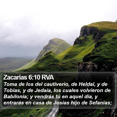 Zacarías 6:10 RVA Bible Verse Image