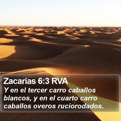 Zacarías 6:3 RVA Bible Verse Image