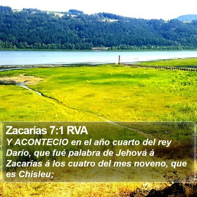 Zacarías 7:1 RVA Bible Verse Image