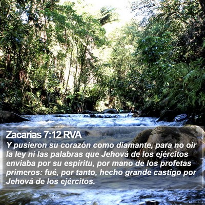 Zacarías 7:12 RVA Bible Verse Image