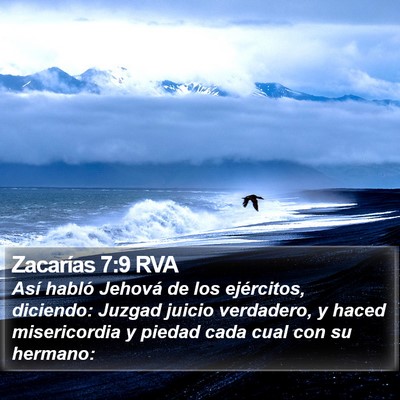 Zacarías 7:9 RVA Bible Verse Image