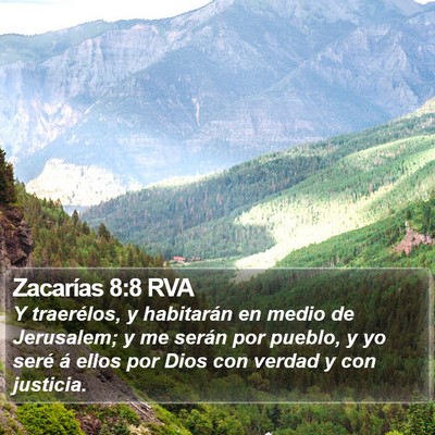 Zacarías 8:8 RVA Bible Verse Image