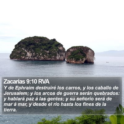 Zacarías 9:10 RVA Bible Verse Image