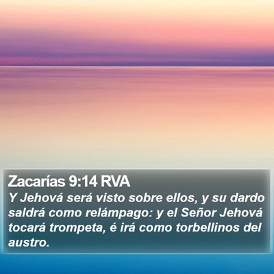 Zacarías 9:14 RVA Bible Verse Image