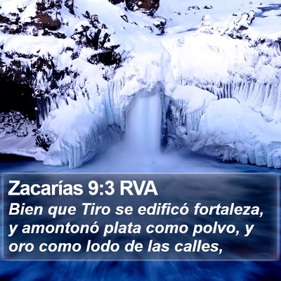 Zacarías 9:3 RVA Bible Verse Image
