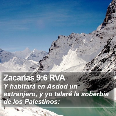 Zacarías 9:6 RVA Bible Verse Image