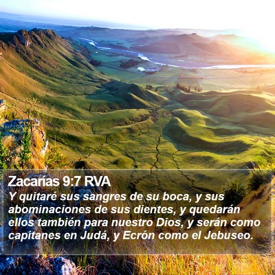 Zacarías 9:7 RVA Bible Verse Image