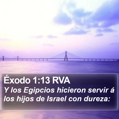 Éxodo 1:13 RVA Bible Verse Image