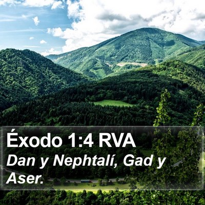Éxodo 1:4 RVA Bible Verse Image
