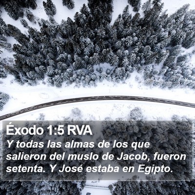 Éxodo 1:5 RVA Bible Verse Image
