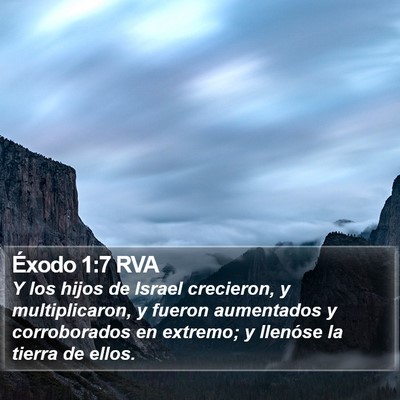 Éxodo 1:7 RVA Bible Verse Image