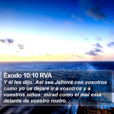 Éxodo 10:10 RVA Bible Verse Image