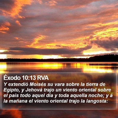 Éxodo 10:13 RVA Bible Verse Image