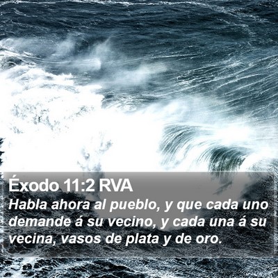 Éxodo 11:2 RVA Bible Verse Image