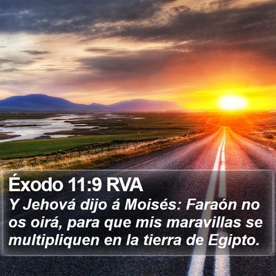 Éxodo 11:9 RVA Bible Verse Image