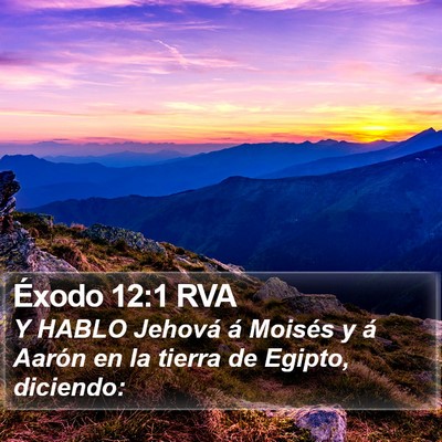 Éxodo 12:1 RVA Bible Verse Image