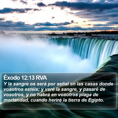 Éxodo 12:13 RVA Bible Verse Image