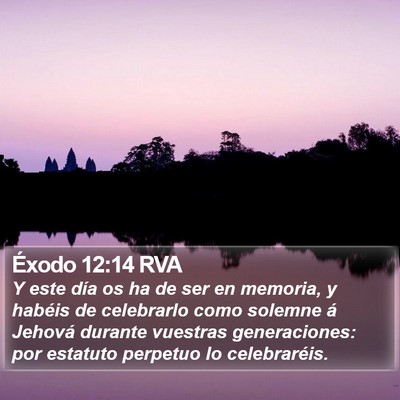 Éxodo 12:14 RVA Bible Verse Image