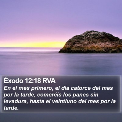 Éxodo 12:18 RVA Bible Verse Image