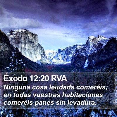Éxodo 12:20 RVA Bible Verse Image