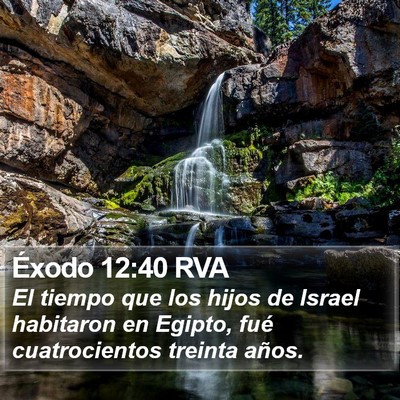 Éxodo 12:40 RVA Bible Verse Image