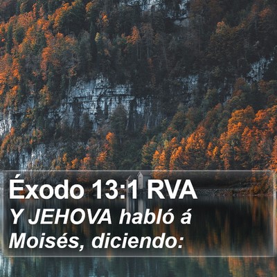 Éxodo 13:1 RVA Bible Verse Image
