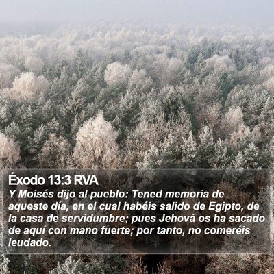 Éxodo 13:3 RVA Bible Verse Image