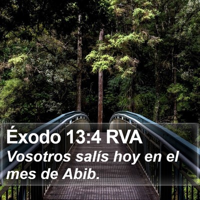 Éxodo 13:4 RVA Bible Verse Image