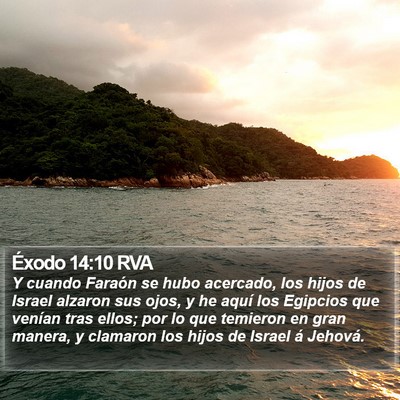 Éxodo 14:10 RVA Bible Verse Image
