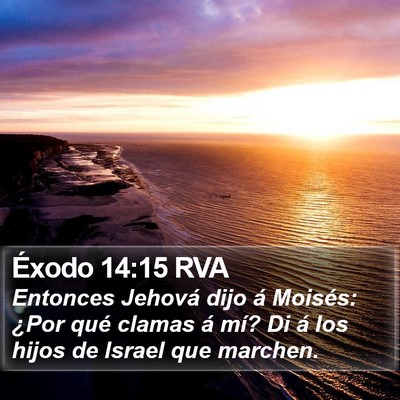 Éxodo 14:15 RVA Bible Verse Image