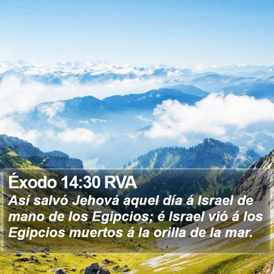 Éxodo 14:30 RVA Bible Verse Image