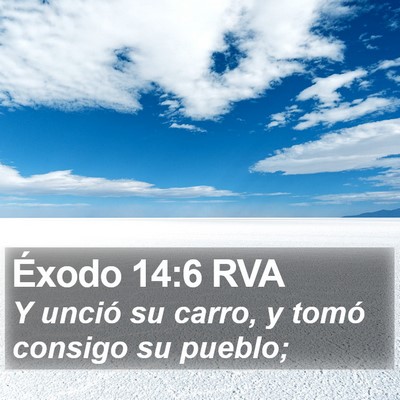 Éxodo 14:6 RVA Bible Verse Image