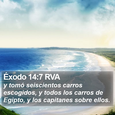 Éxodo 14:7 RVA Bible Verse Image