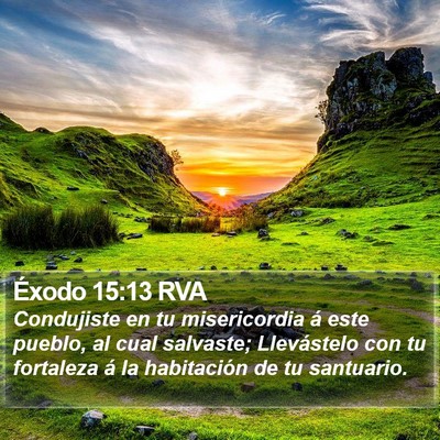Éxodo 15:13 RVA Bible Verse Image