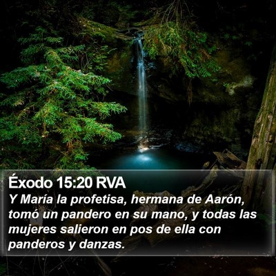 Éxodo 15:20 RVA Bible Verse Image
