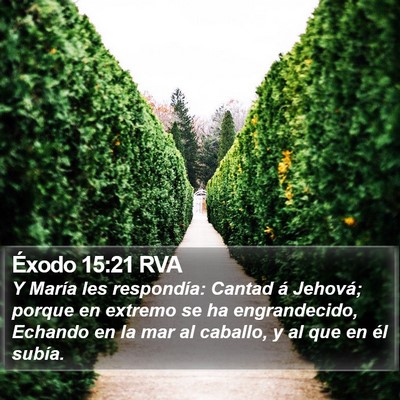 Éxodo 15:21 RVA Bible Verse Image