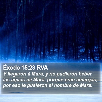 Éxodo 15:23 RVA Bible Verse Image